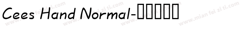 Cees Hand Normal字体转换